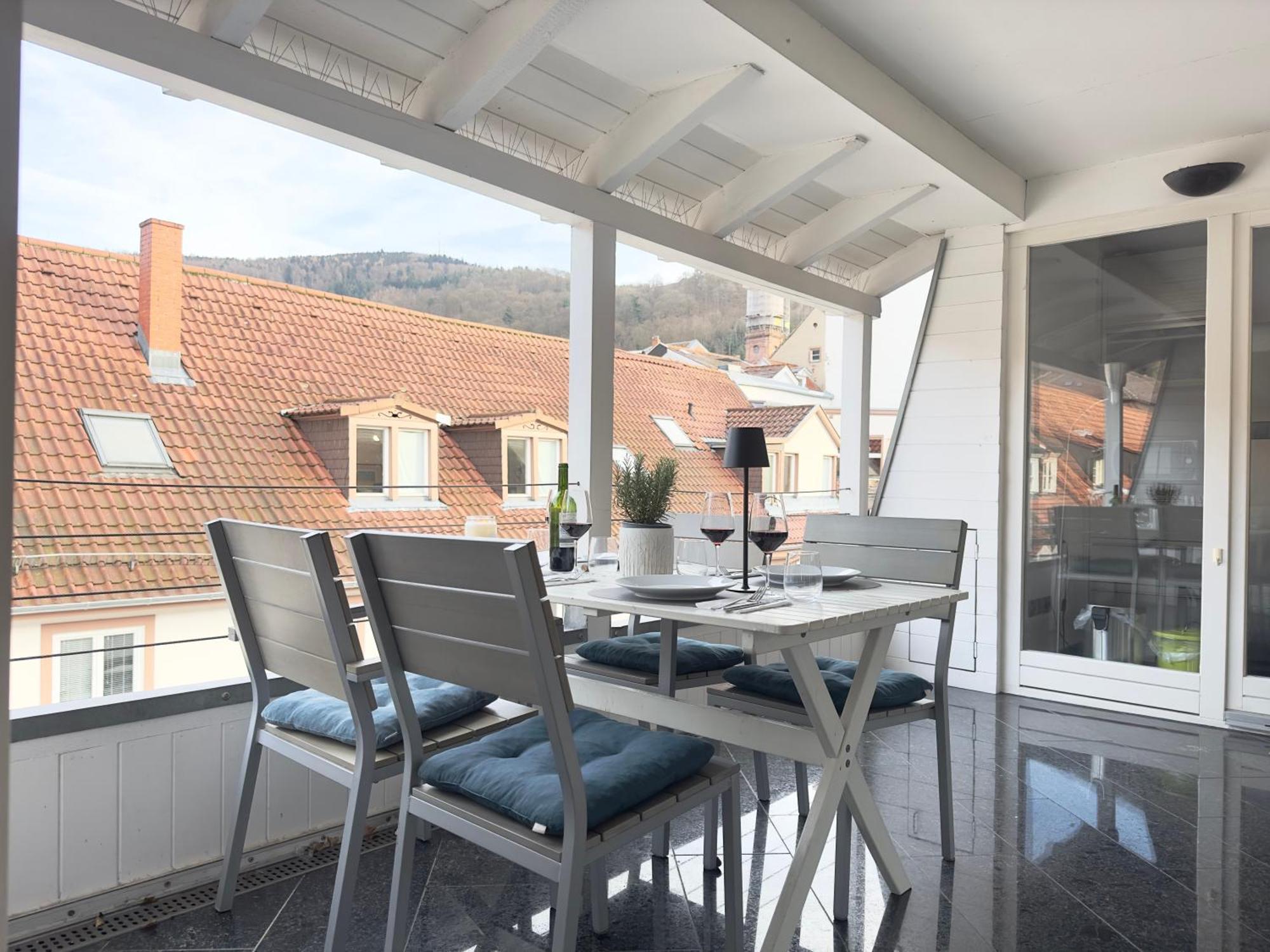 Luxury Old Town Suite - Xxl Terrasse & Xxl Penthouse Heidelberg Exteriér fotografie